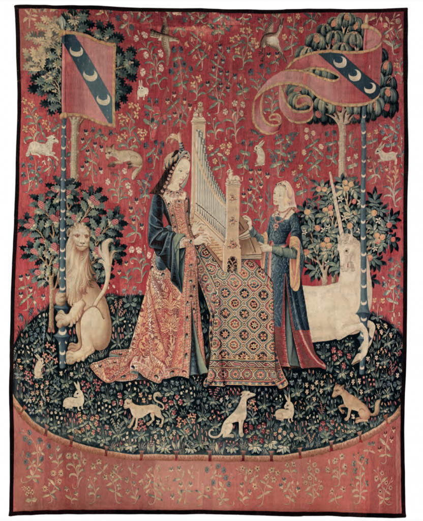 Hearing, from The Lady and the Unicorn Tapestries