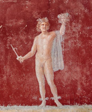 medusa jewelry: Wall painting, Perseus Holding the Head of Medusa, Roman, 1st century B.C., Villa San Marco, Stabiae, Italy.
