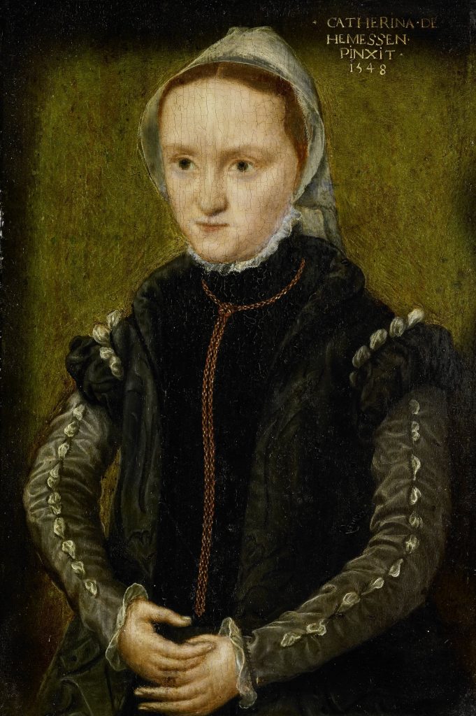 Catharina van hemessen: Catharina van Hemessen, Portrait of a Woman, c. 1548, Rijksmuseum, Amsterdam, Netherlands.
