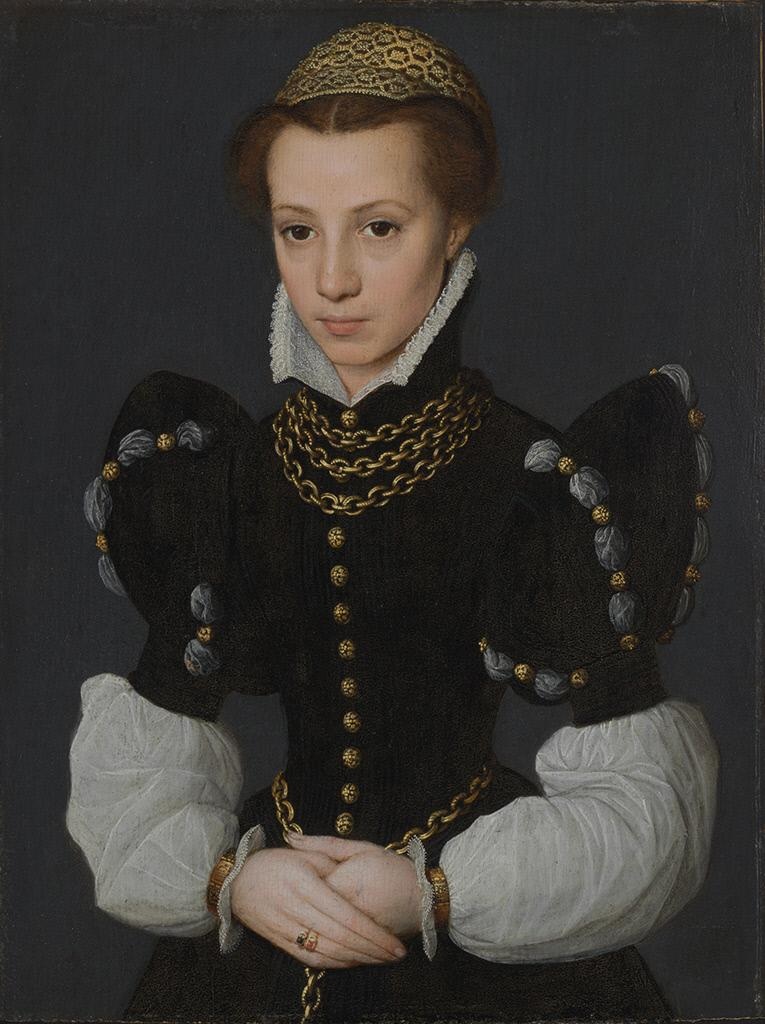 Catharina van hemessen: Attributed to Catharina van Hemessen, Portrait of a Young Lady, c. 1560, Baltimore Museum of Art, Baltimore, MA, USA.
