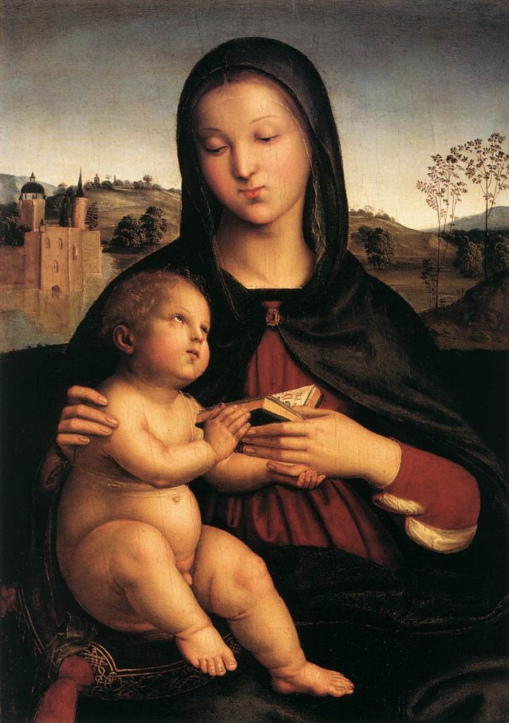 Jean Fouquet: Raphael, Madonna and Child with the Book, ca. 1503, Norton Simon Museum, Pasadena, CA, USA.
