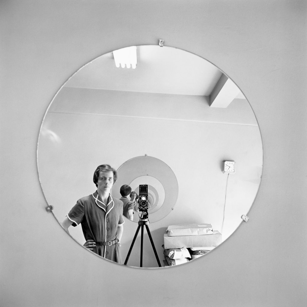 Vivian Maier: Vivian Maier, Self-Portrait, New York, May 5, 1956. © Estate of Vivian Maier, Courtesy of Maloof Collection and Howard Greenberg Gallery, New York, NY, USA.
