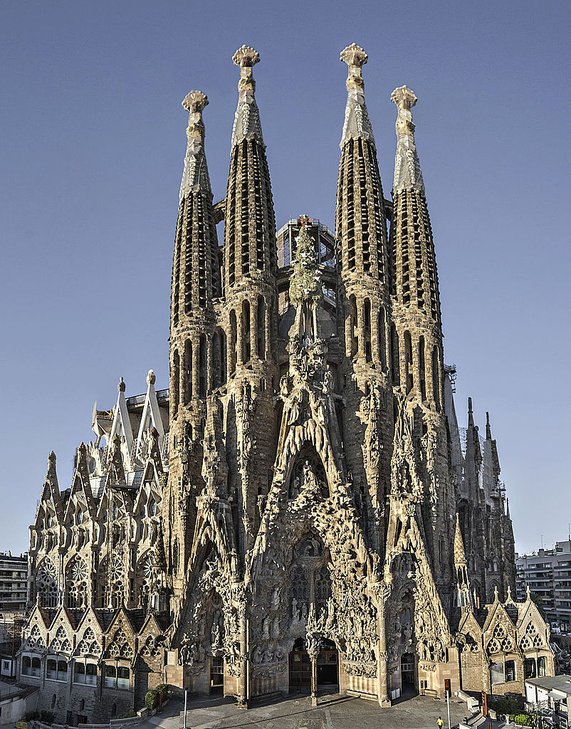 Sagrada Familia: Antoni Gaudí, Nativity façade of Sagrada Familia, Barcelona, Spain. Covenant – The Living Church.
