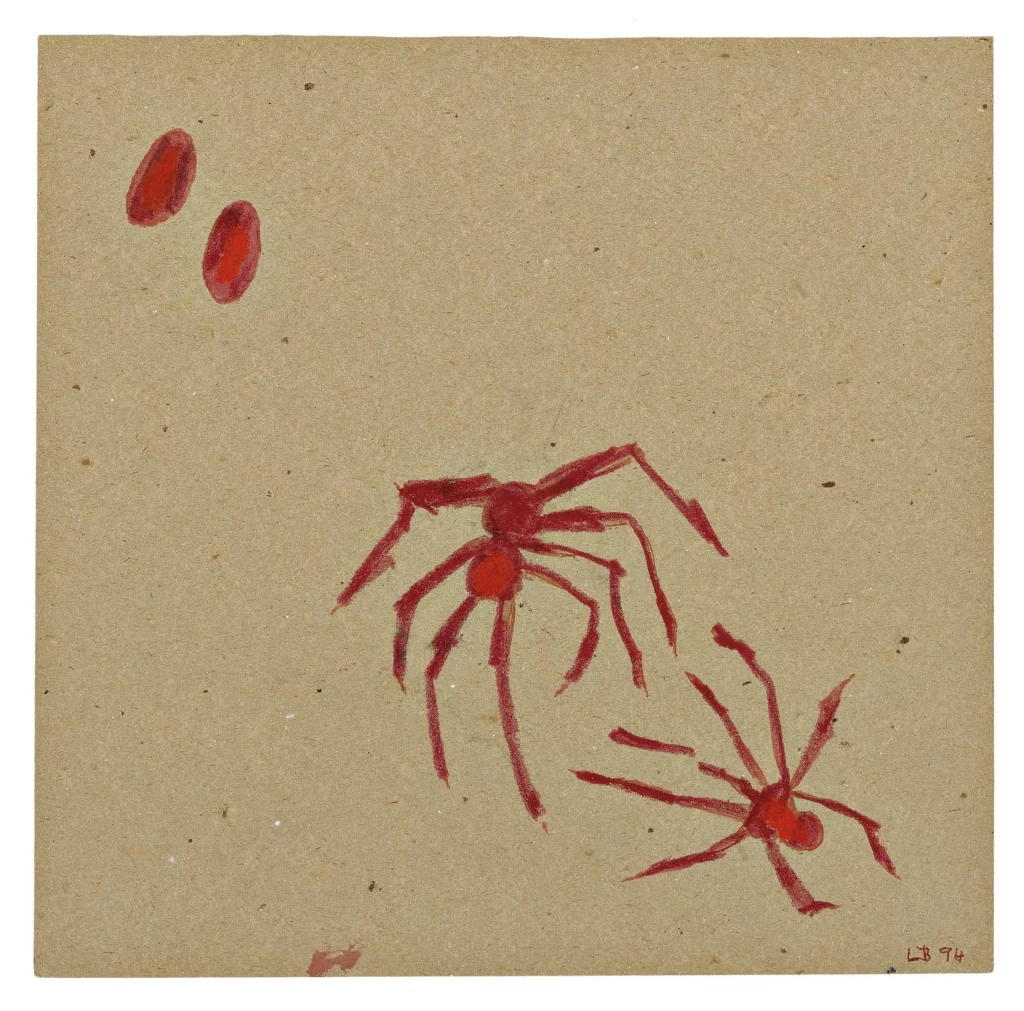 Louise Bourgeois, Spider, 1994, ink and crayon on paper.