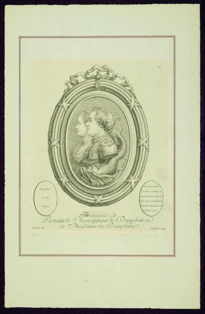 Madame de Pompadour artist: Jeanne Antoinette Poisson, Marquise de Pompadour, Portraits of Monseigneur le Dauphin and of Madame la Dauphine, c. 1758, The Walters Art Museum, Baltimore, MA, USA. Museum’s website.

