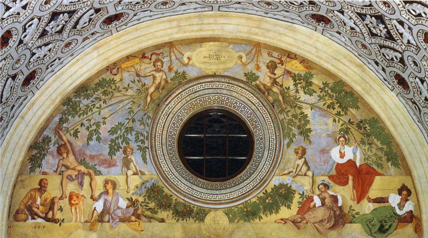 Pontormo: Pontormo, Vertumnus and Pomona, 1520–1521, Villa Medici, Tuscany, Italy.
