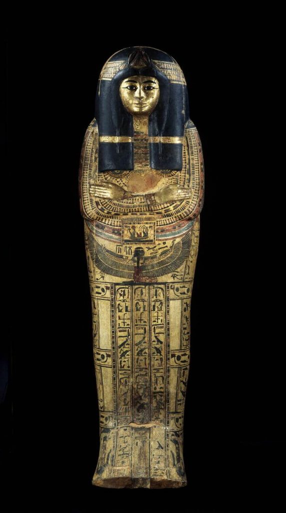 hidden gems: Outer coffin belonging to Tamutnefret, 1295-1069 BCE, Louvre.
