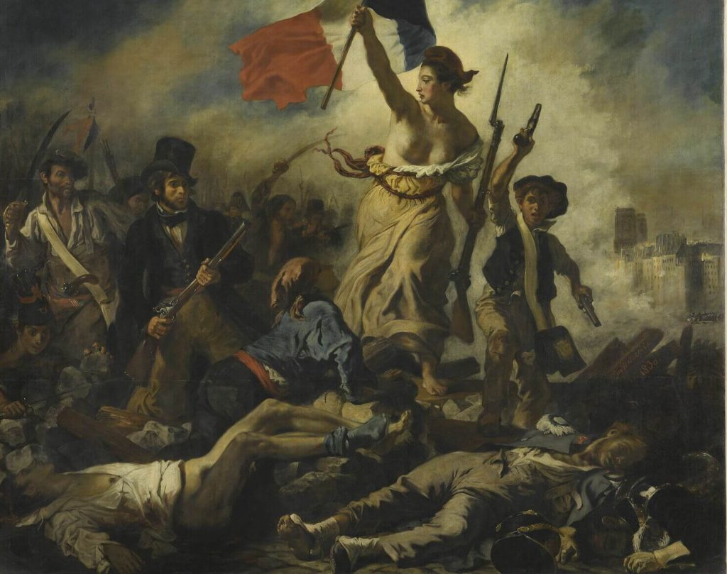 Louvre hidden gems: Eugène Delacroix, Liberty Leading the People, 1830, Louvre, Paris, France.
