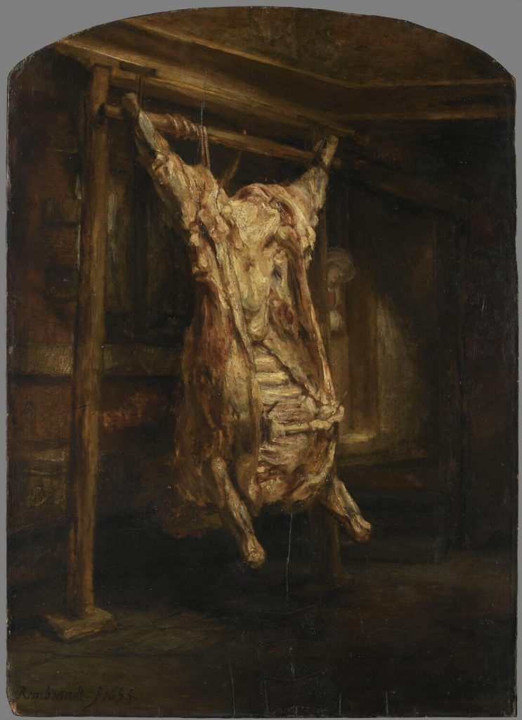 hidden gems: Rembrandt van Rijn, Slaughtered Ox, 1655, Louvre.