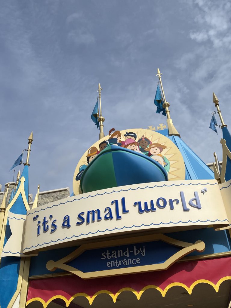 Mary Blair: The outside of It’s a Small World. Photo by Disney podcast @podmagical.
