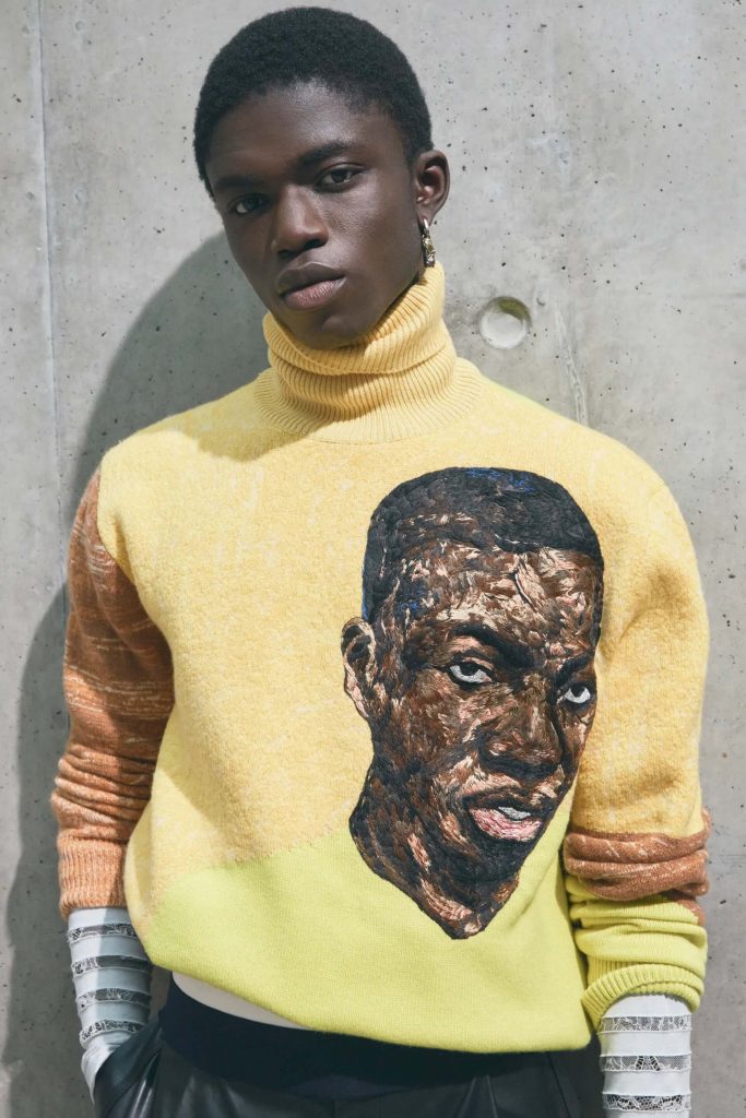 contemporary african artists: Contemporary African artists: Amoako Boafo x Dior Homme collection. Vogue.
