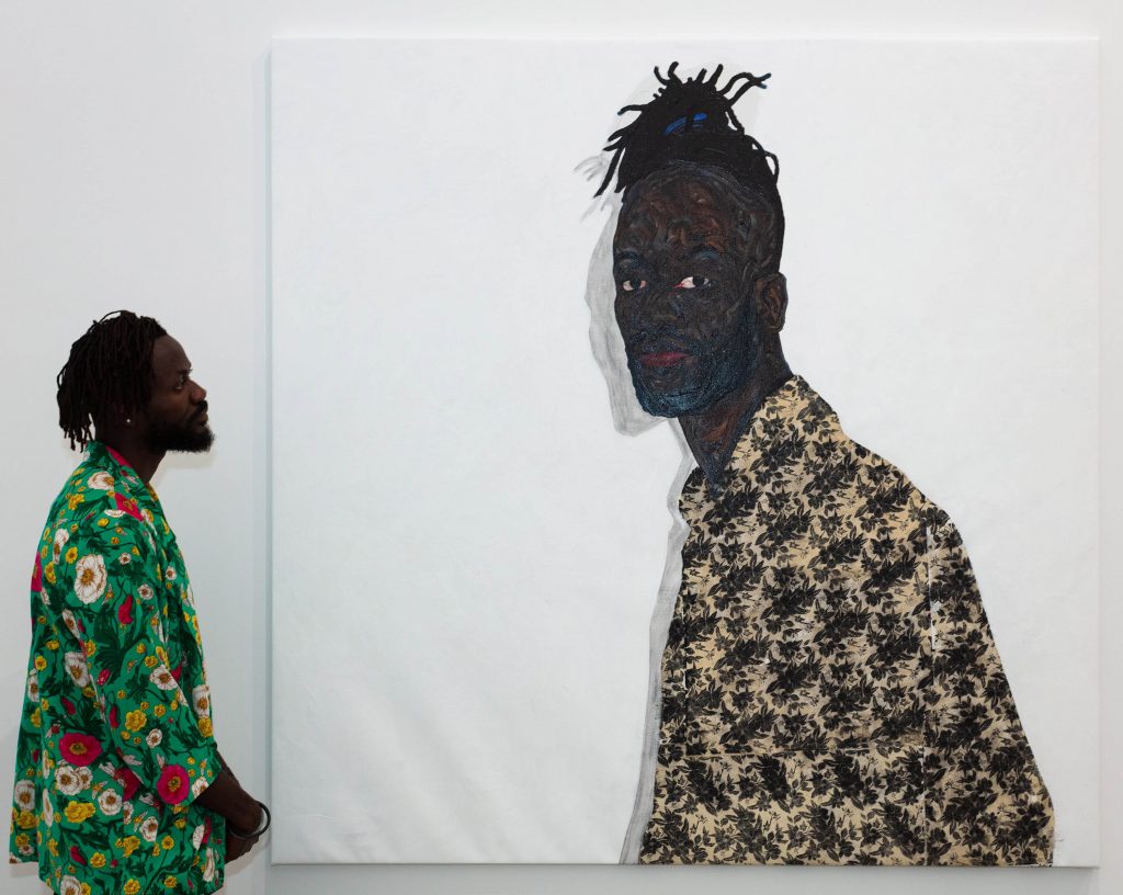 contemporary african artists: Portrait of Amoako Boafo.