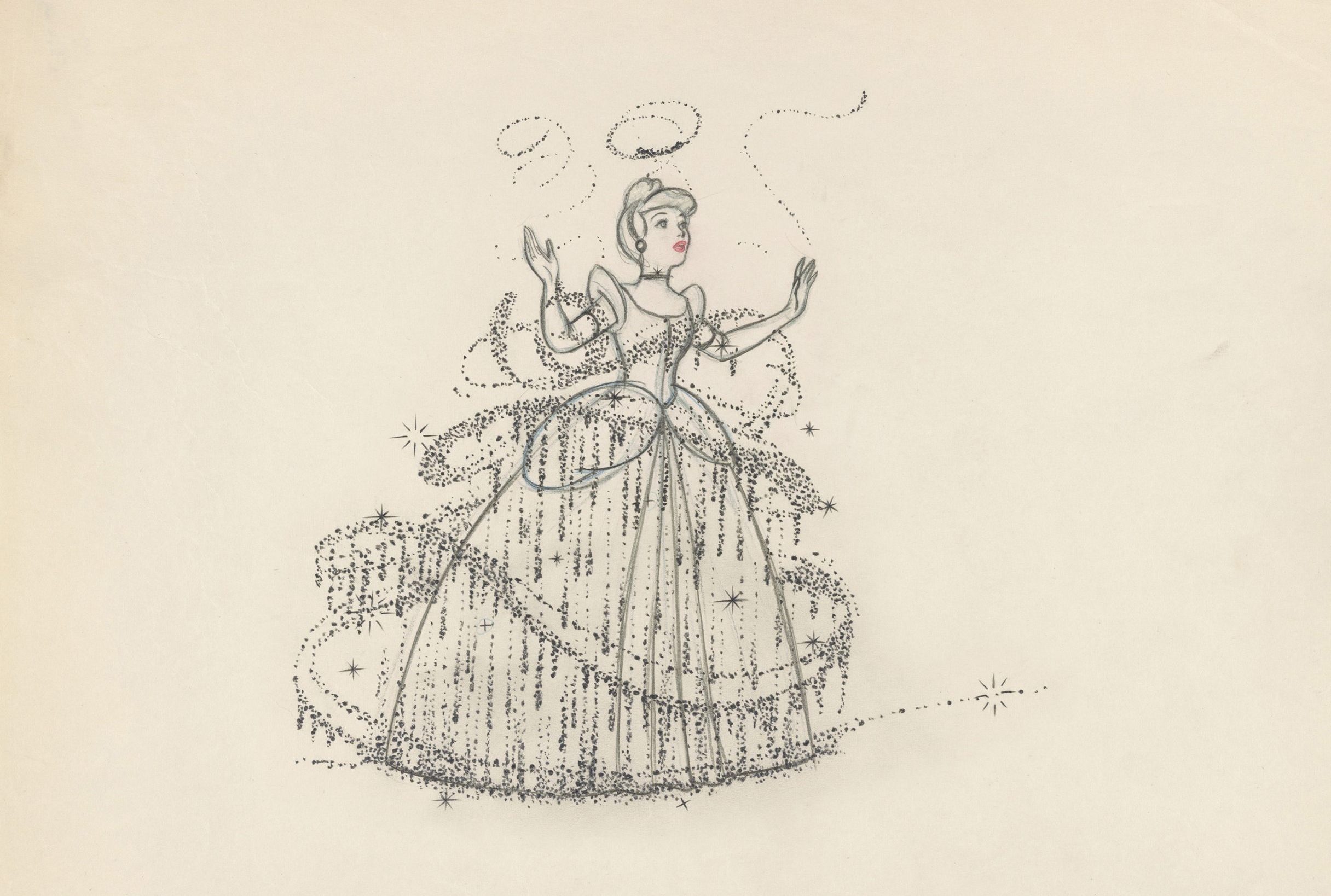 Beauty and the Beast - Original Art of Disney Drawing Sketch – Magic of Disney  Art