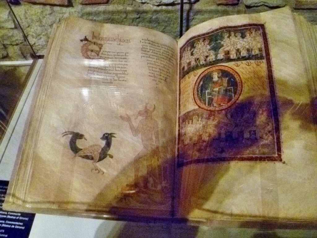 Ende: Ende, Gerona Beatus, ca. 975 CE, Cathedral of Girona, Catalonia, Spain. Photo by JoJan via Wikimedia Commons (public domain).
