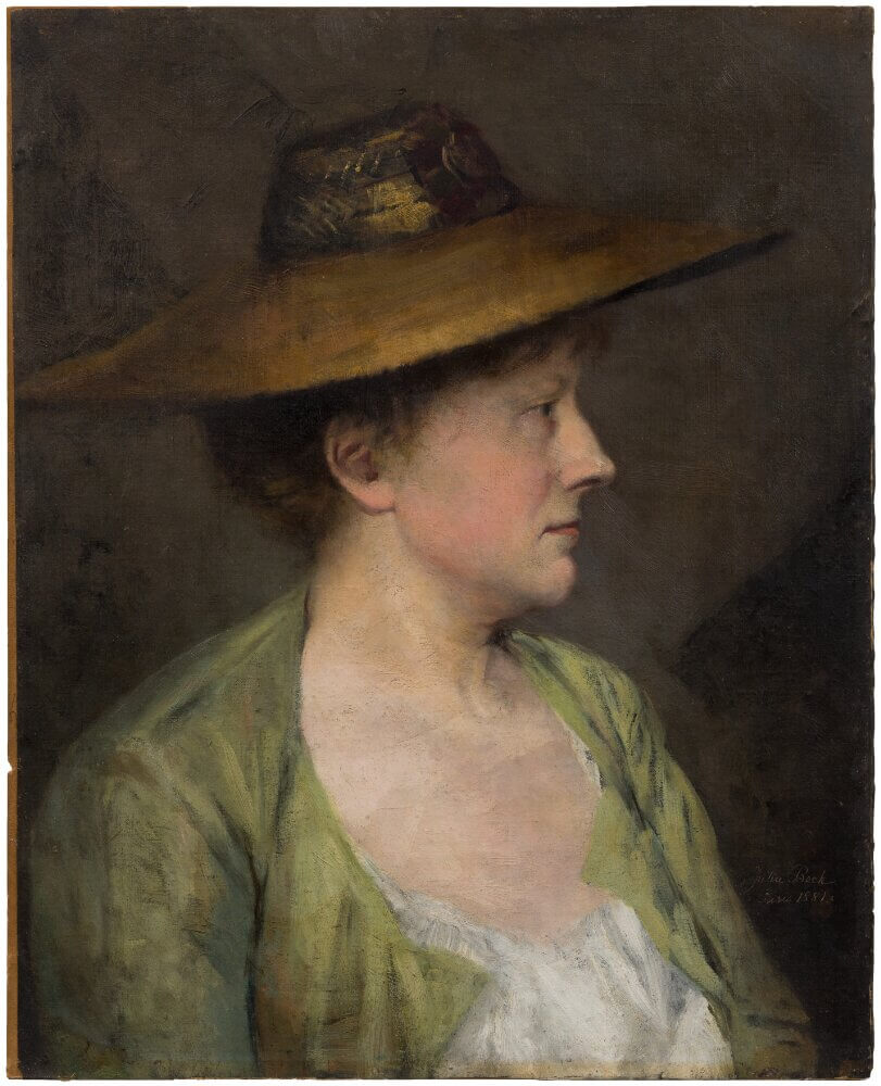 Julia Beck, Kvinnoporträtt, 1881