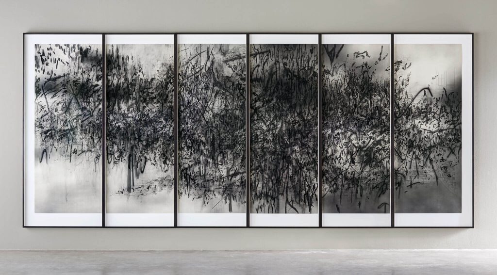 contemporary african artists: Contemporary African artists: Julie Mehretu, Epigraph, Damascus, 2016, Los Angeles County Museum of Art, Los Angeles, CA, USA.
