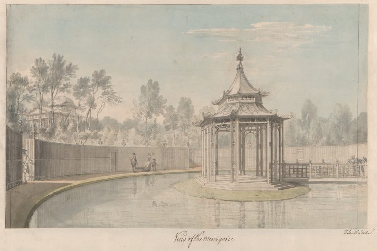 View of the Menagerie at Kew, Thomas Sandby