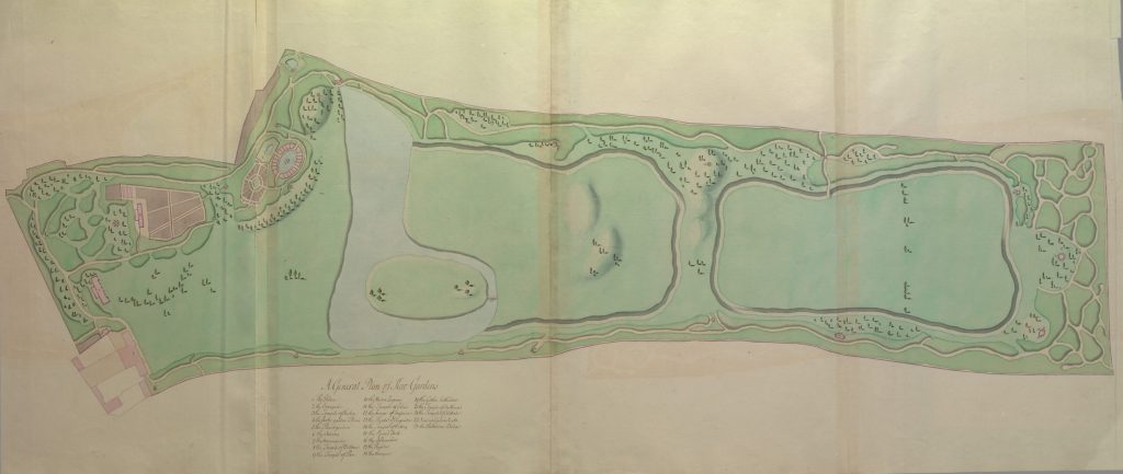 William Chambers: 



William Chambers, General Plan for the Gardens at Kew, 1763, The Metropolitan Museum of Art, New York, NY, USA.




