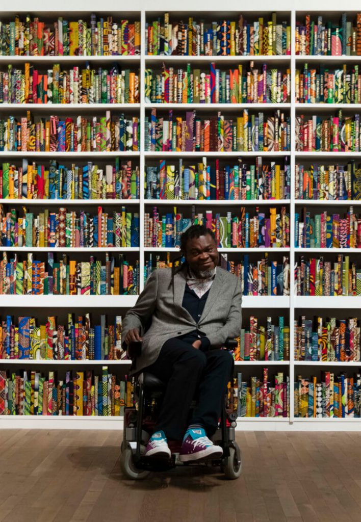 contemporary african artists: Portrait of Yinka Shonibare.