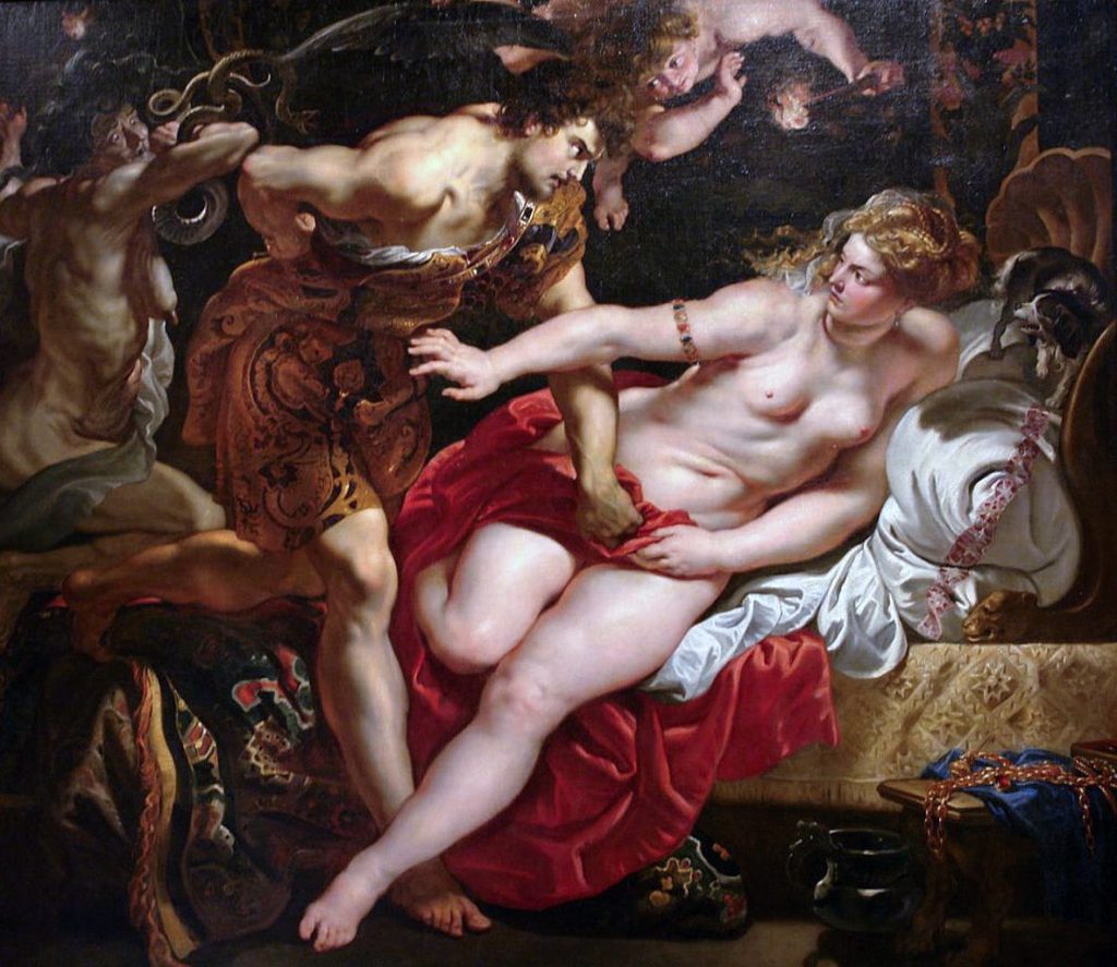 Lucrece: Peter Paul Rubens, The rape of Lucretia, 1609, The State Hermitage Museum, Saint Petersburg, Russia.

