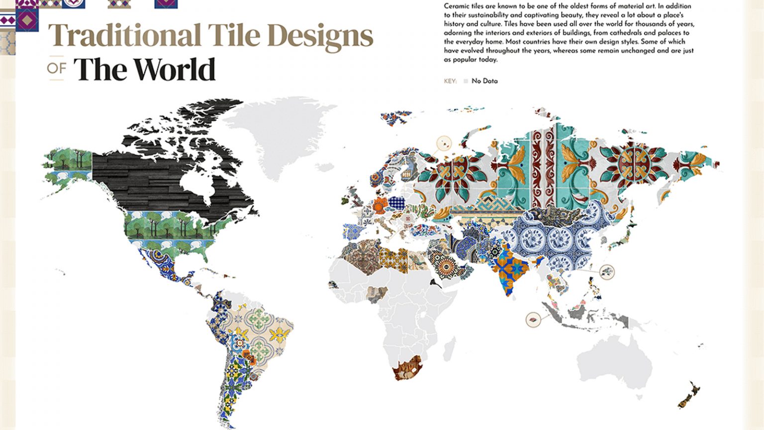World Bank Tile Pattern Travel Around the World Through Tile Designs | DailyArt Magazine