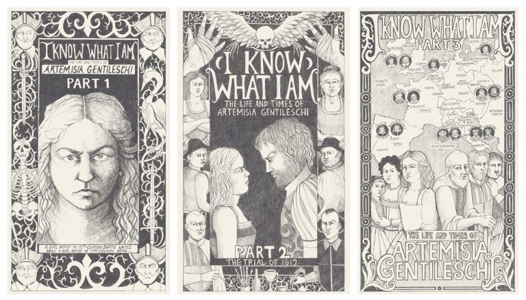 I Know What I Am artemisia: Book illustrations from I Know What I Am by Gina Siciliano, Fantagraphics, 2019.
