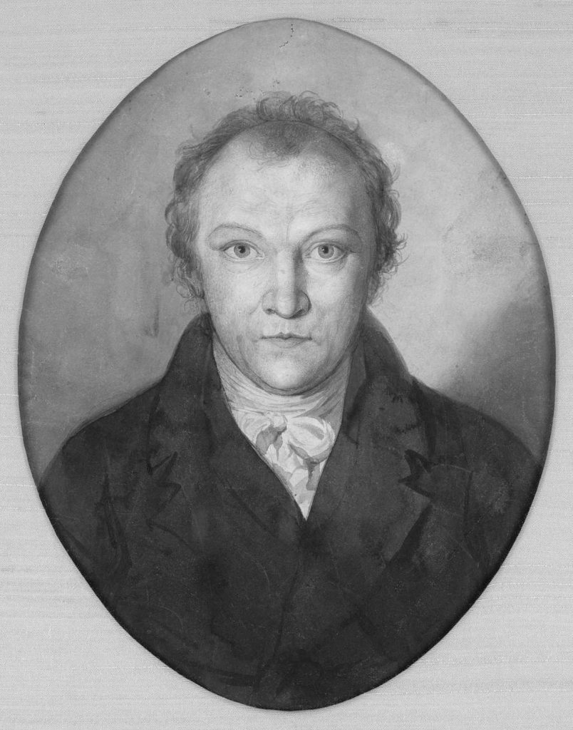 William Blake, self-portrait, 1802