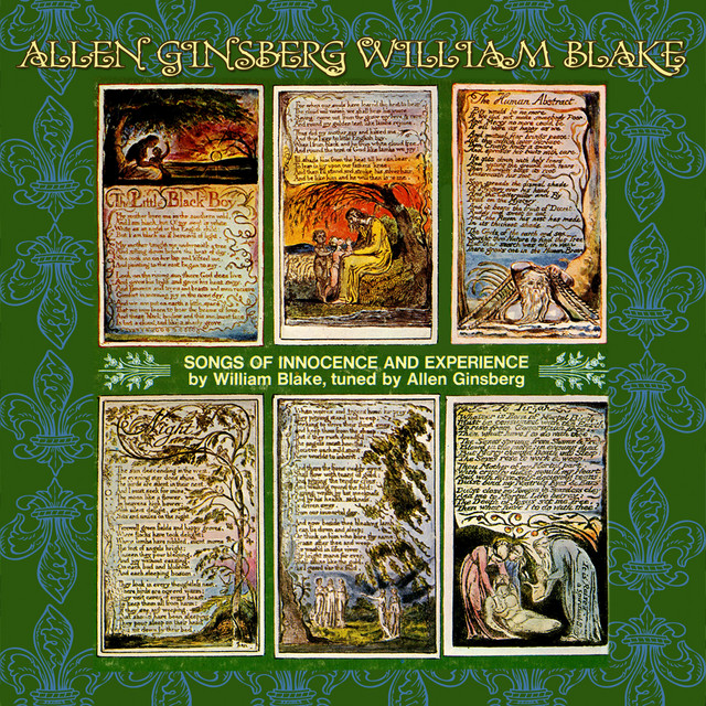 William Blake red dragon: Allen Ginsberg, Songs of Innocence and Experience, 1970. Spotify.
