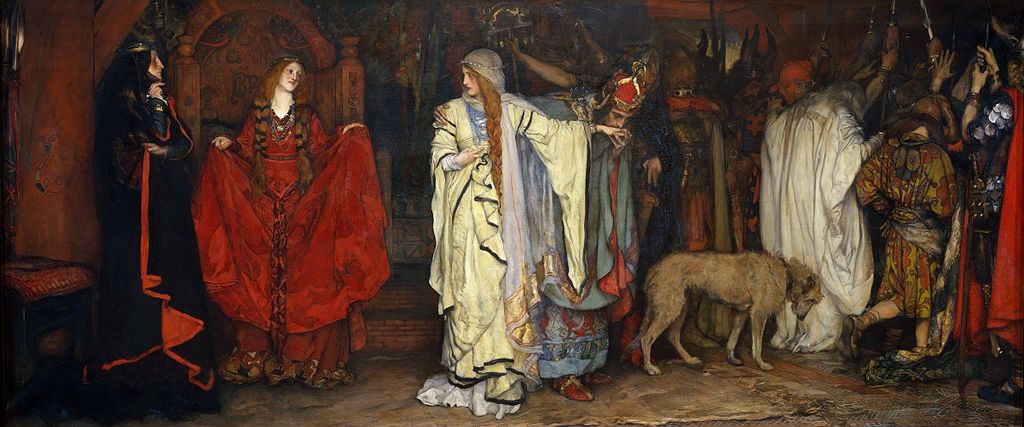 Shakespeare in art: Edwin Austin Abbey, Cordelia’s Farewell, 1898, Metropolitan Museum of Art, New York, NY, USA. Wikipedia Commons (public domain).