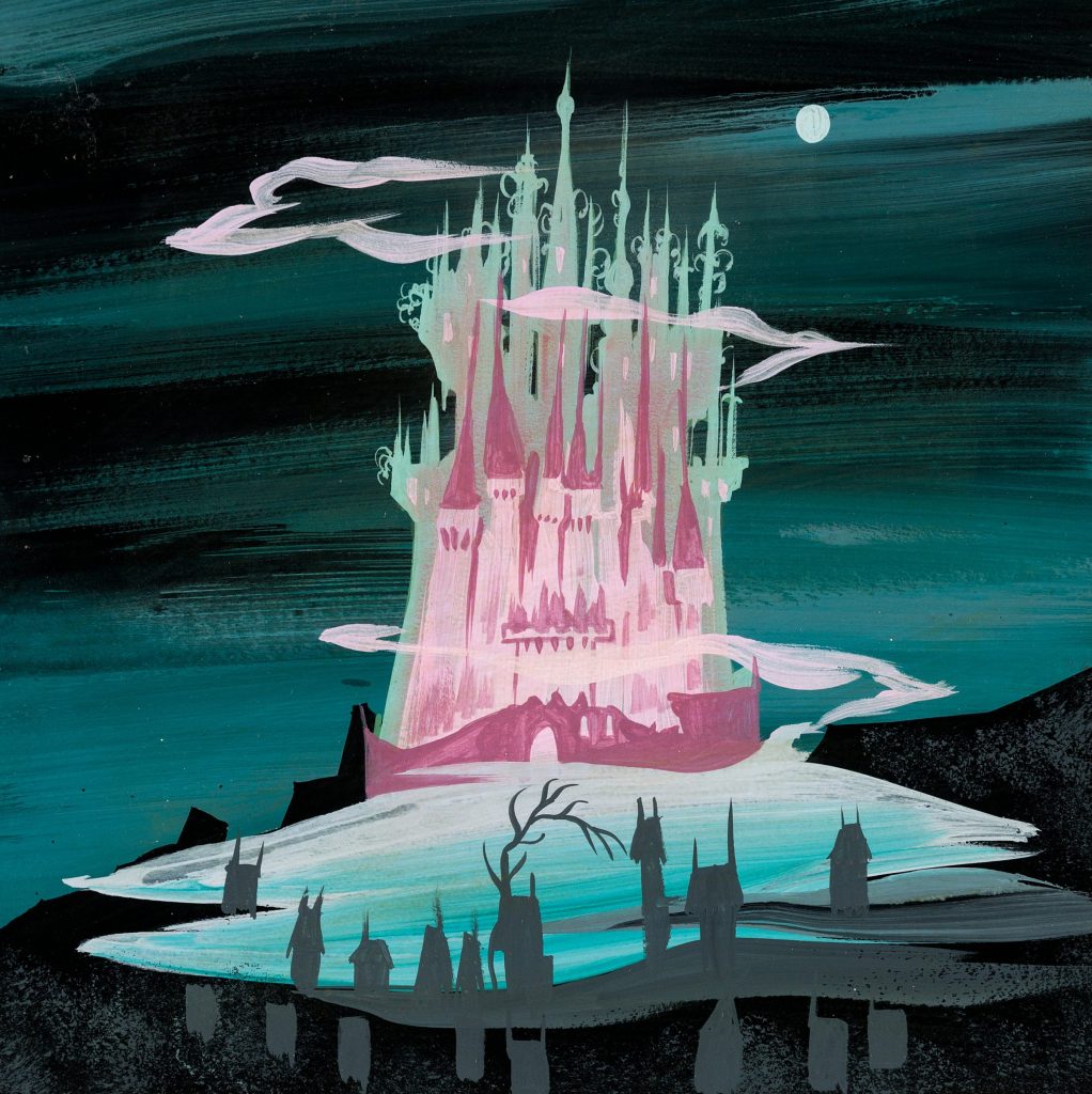 Mary Blair, Cinderella King's Castle, Concept Painting, Walt Disney, 1950