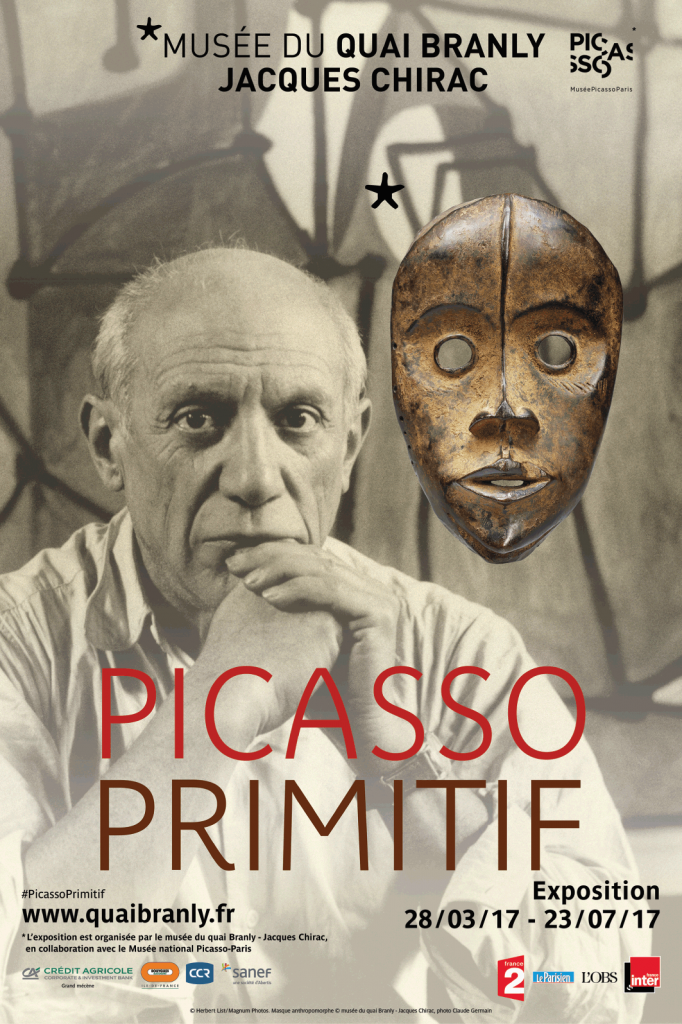 colonial looting: Poster for the exhibition Picasso Primitif, 2017, Musée du quai Branly—Jacques Chirac, Paris, France. Museum’s website.

