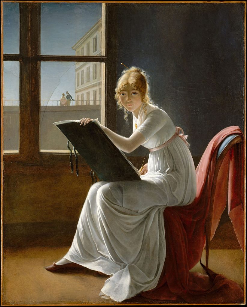 women artists dailyart app: Women Artists in DailyArt App: Marie-Denise Villers, Portrait of Charlotte du Val d’Ognes, 1801, The Metropolitan Museum of Art, New York, NY, USA.
