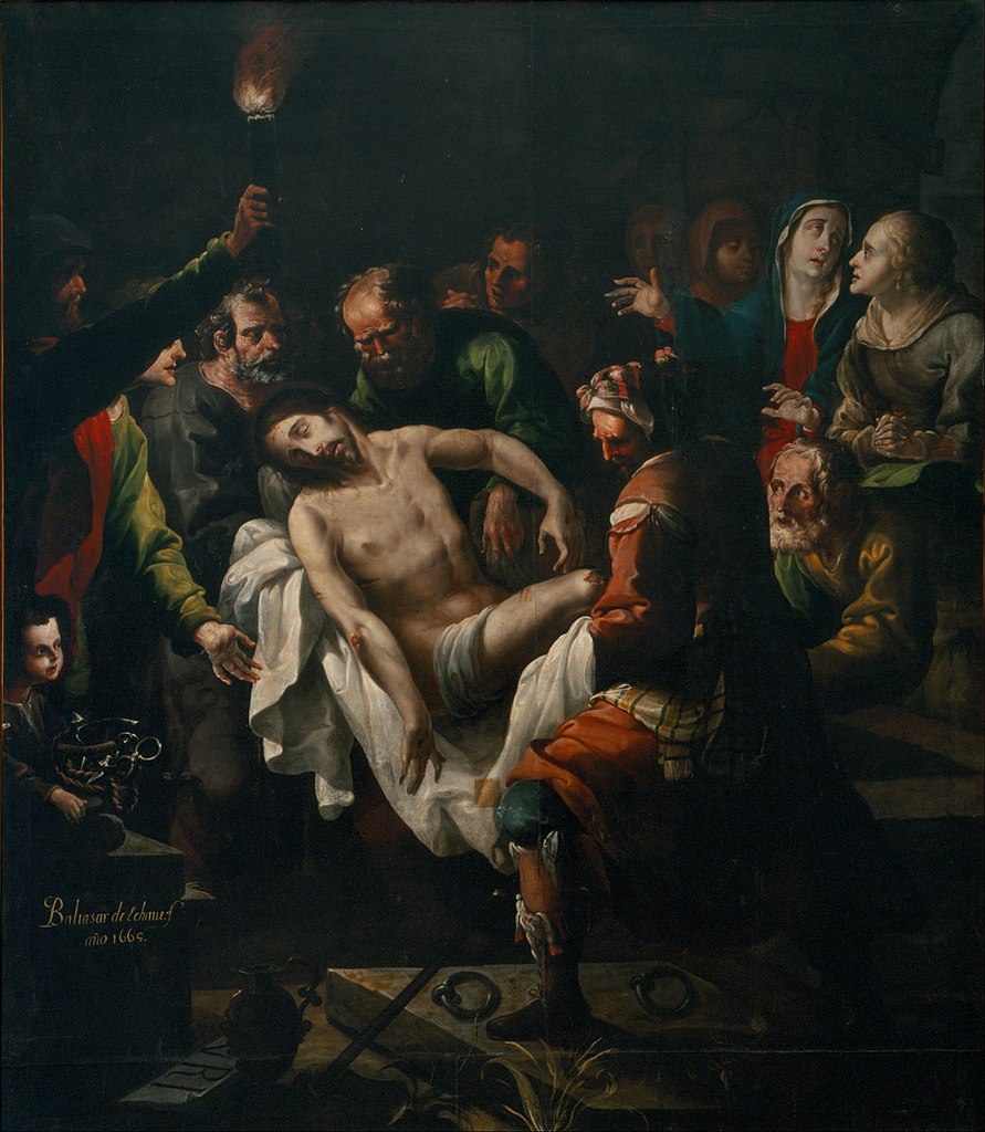 Echave Ibía: Baltasar de Echave y Rioja, The Burial of Christ, 1665, Museo Nacional de Arte, Mexico City, Mexico.
