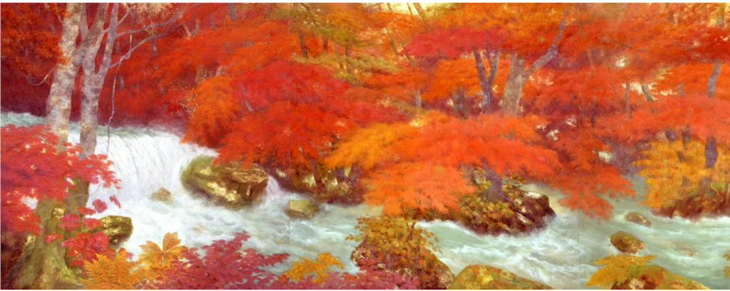 Gensou Okuda, Oirase Ravine (Autumn),  1983, Yamatane Museum of Art, Tokyo, Japan.