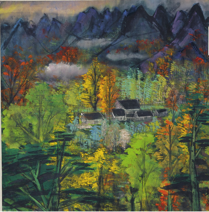 Autumn paintings: Lin Fengmian, Autumn Landscape, 1977-8, Hong Kong Museum of Art, Hong Kong.
