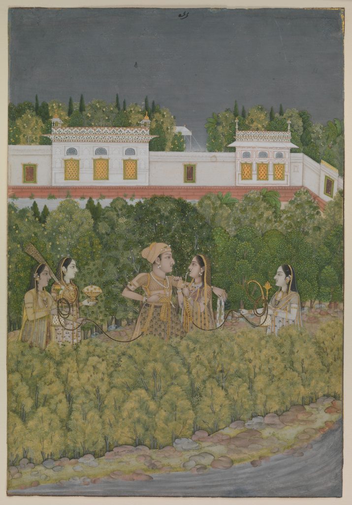 Nidha Mal, Prince, and Ladies in a Garden, ca. mid-18th century, The Metropolitan Museum of Art, New York, NY, USA.