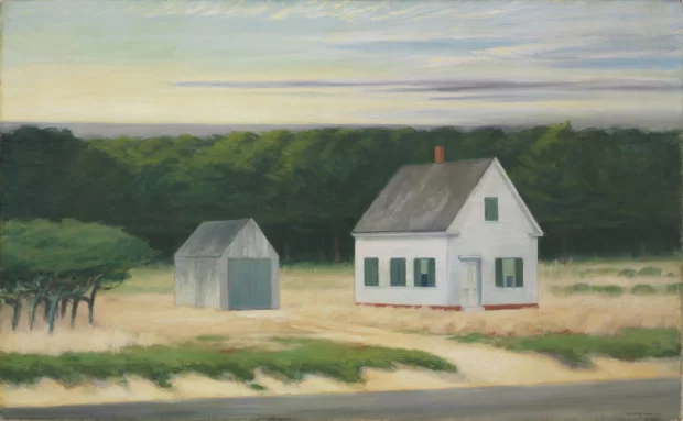 Autumn paintings: Edward Hopper, October on Cape Cod, 1946, private collection. The Art Wolf.
