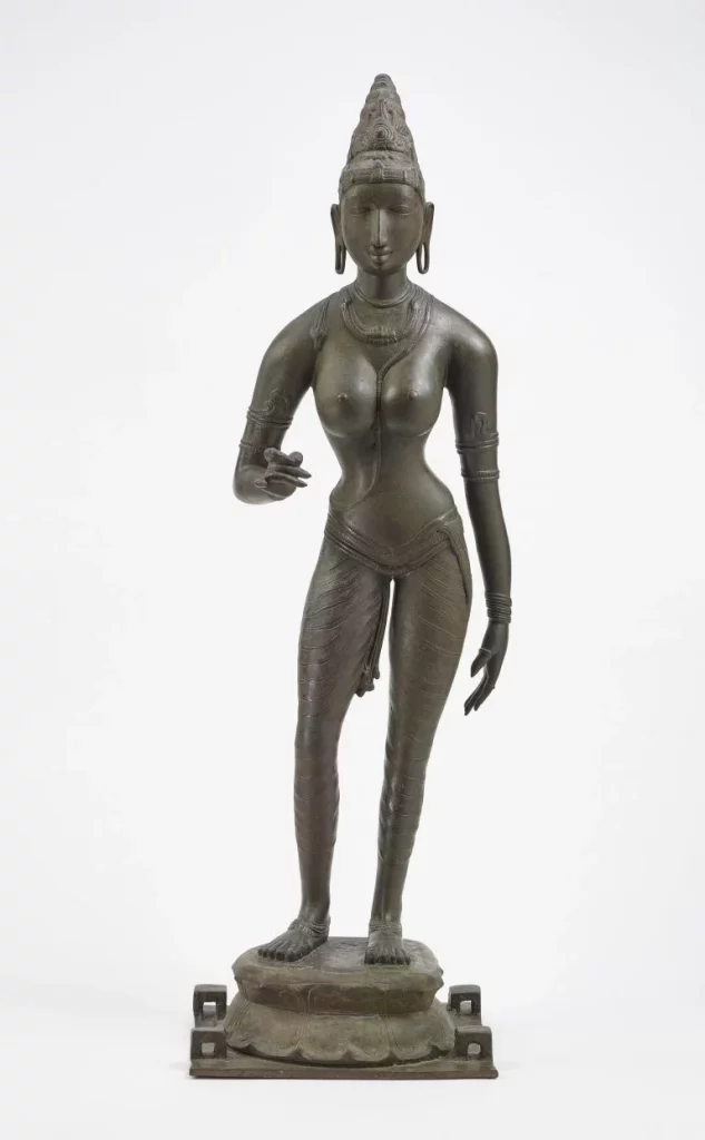 iconography of parvati: Queen Sembiyan Mahadevi as the Goddess Parvati, ca. 10th century, National Museum of Asian Art, Smithsonian, Washington DC, USA.
