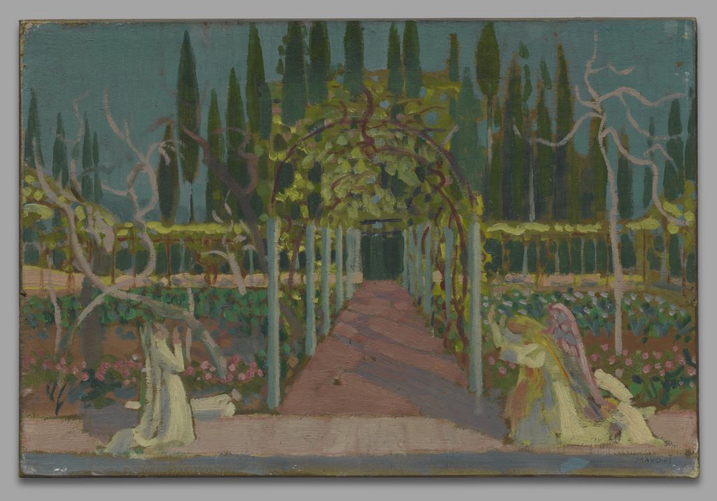 gardens in painting: Maurice Denis, Annunciation, ca. 1907, Yale University, New Haven, CT, USA.
