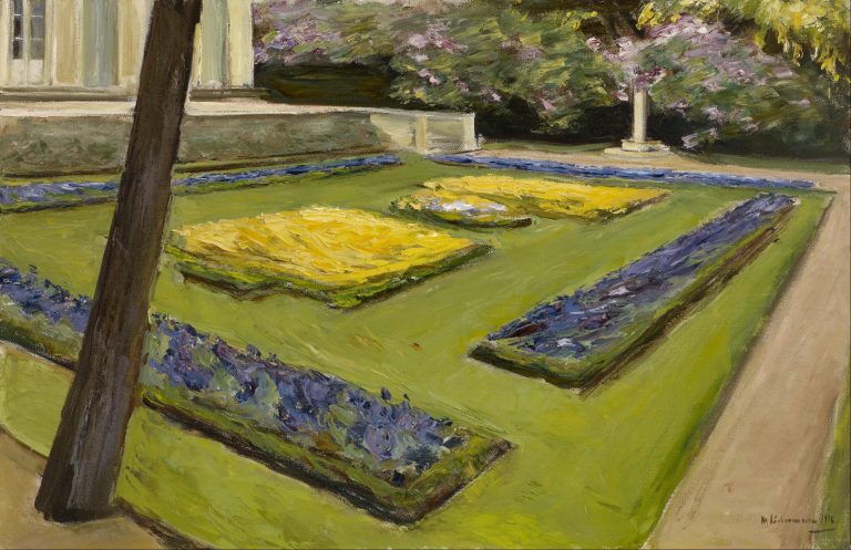 gardens in painting: Max Liebermann, Terrace in the Garden near the Wannsee towards Northwest, ca. 1916. Museum of Fine Arts, Houston, TX, USA.
