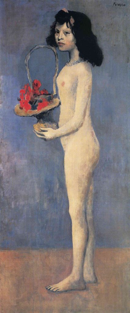 worst works by famous artists: Pablo Picasso, Young Girl With A Flower Basket, 1905, private collection.
