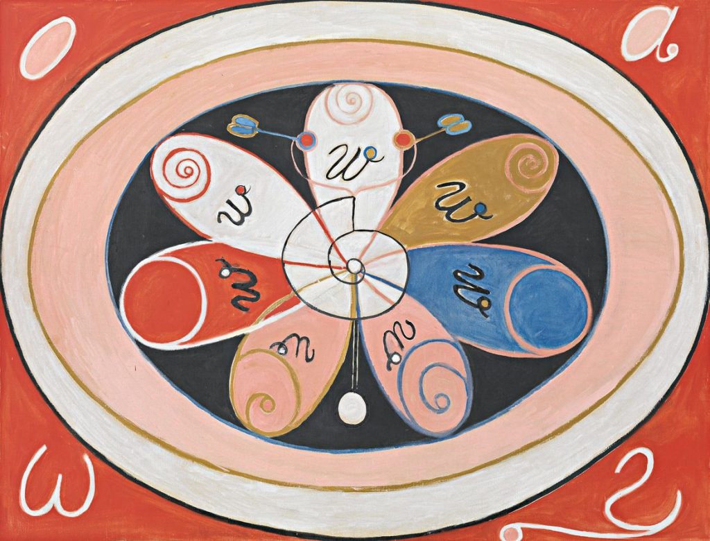 Hilma af Klint, The WUS/Seven-Pointed Star Series, Group VI, Evolution, No. 15, 1908, the Solomon R. Guggenheim Foundation, New York, NY and the Hilma af Klint Foundation, Stockholm
