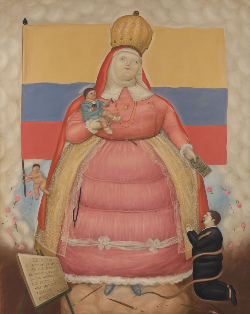 10 Masterpieces in DailyArt App: Fernando Botero, Ex-voto, 1970, Museo de Antioquia, Medellín, Colombia.