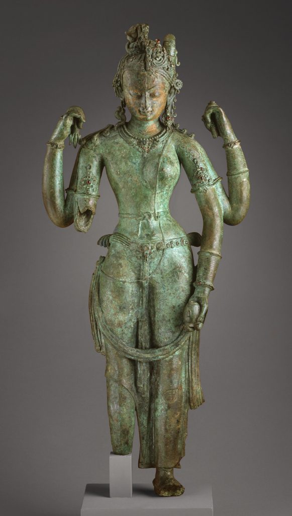 The Androgynous Form of Shiva and Parvati (Ardhanarishvara), ca. 1000. Los Angeles Museum of Art, Los Angeles, CA, United States.