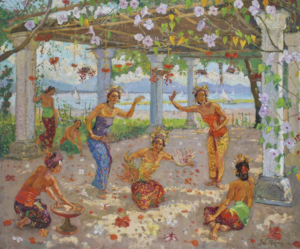 Jean Le Mayeur: Jean Le Mayeur, Balinese Maidens in the Garden. Sotheby’s.
