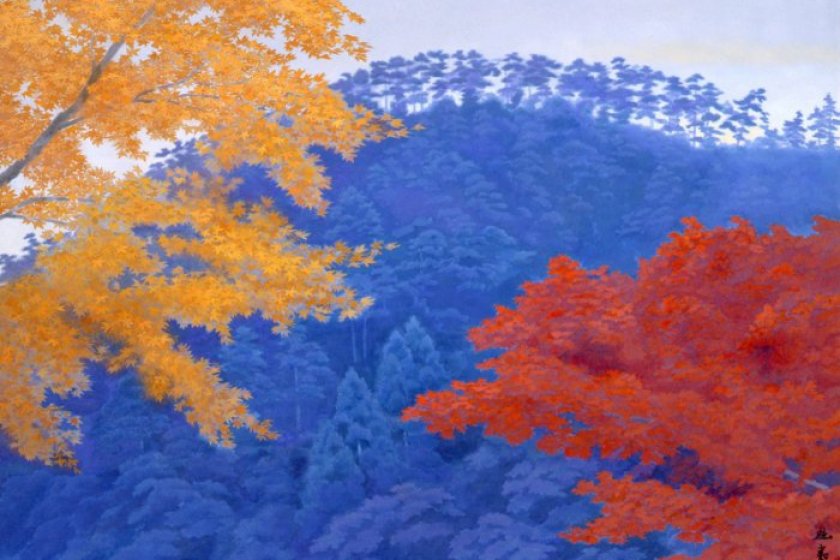 Higashiyama Kaii, Autumn Colors, 1986, Yamatane Museum of Art, Tokyo, Japan.