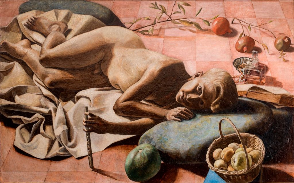 Male Nudes art: Male nudes in art: Carlo Levi, Arcadia, 1923, private collection, currently on loan to Ministry of Foreign Affairs and International Cooperation, Rome, Italy.
