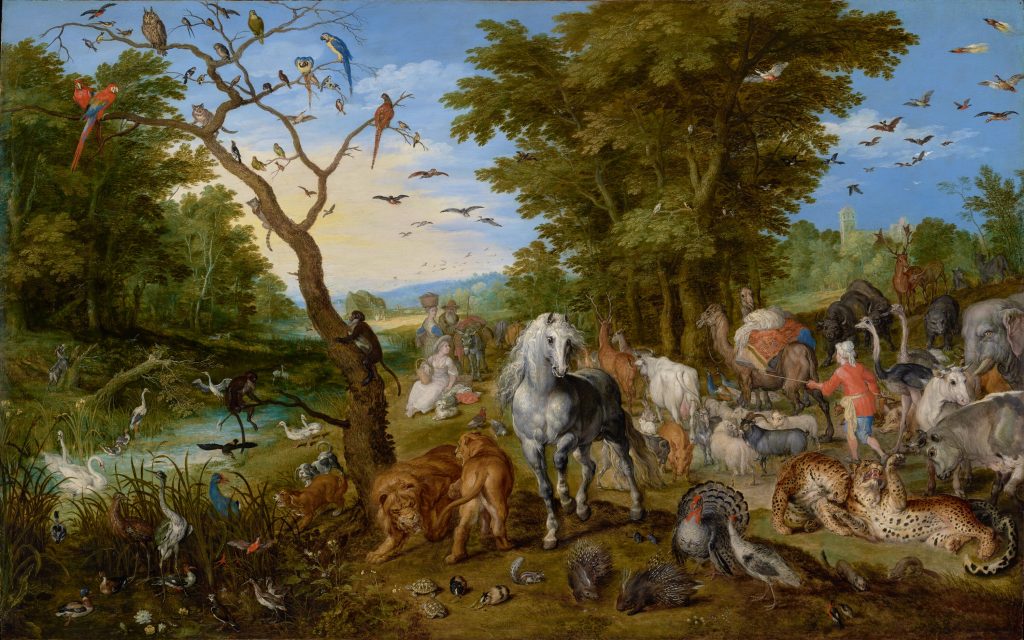 Pets in Art: Pets in Art: Jan Bruegel the Elder, The Entry of the Animals into Noah’s Ark, 1613, Getty Museum, Los Angeles, CA, USA.
