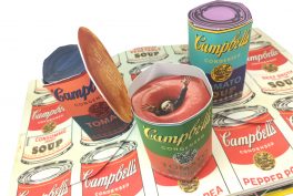 Pop Up, Andy Warhol, Campbells Cans Andy Swimming, Silver Factory, Poposition Press, 2022