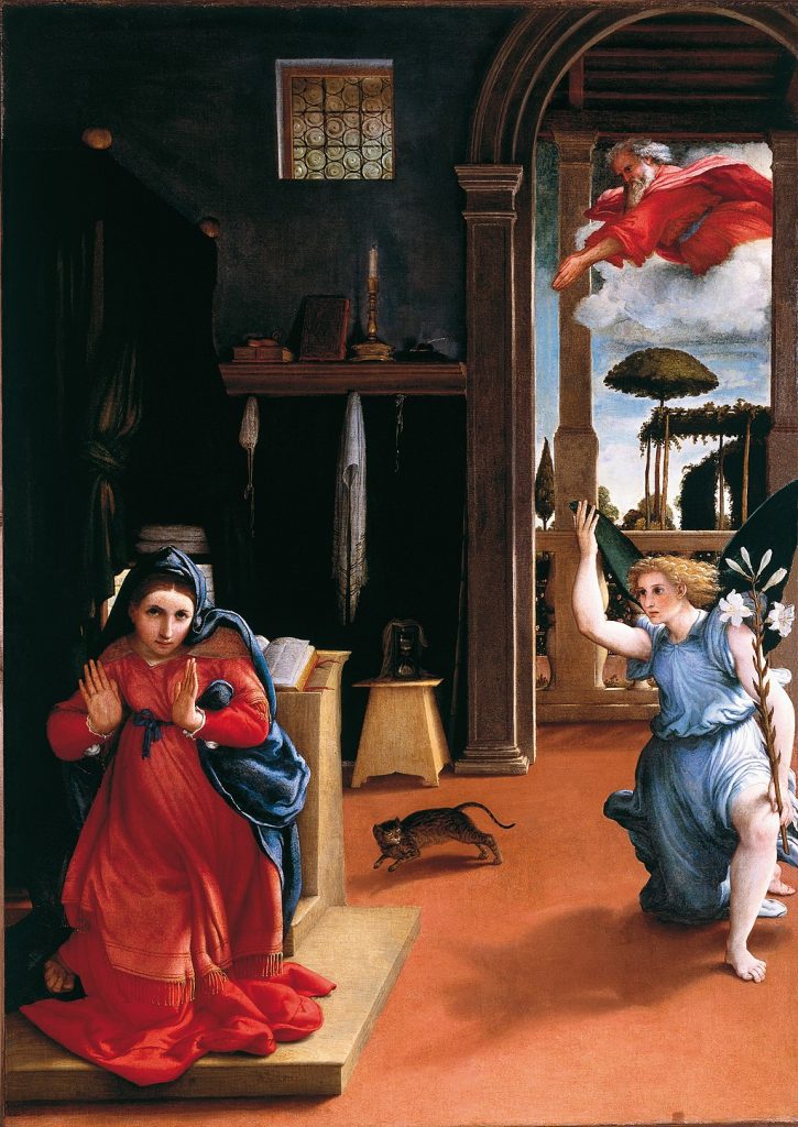 Pets in Art: Annunciation with a cat